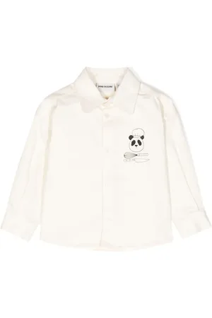 Mini Rodini Chemise en coton à manches longues