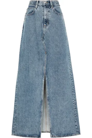 SLVRLAKE Jupe longue Dallas en jean