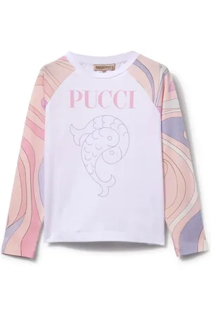 PUCCI Junior T-shirt à imprimé Marmo