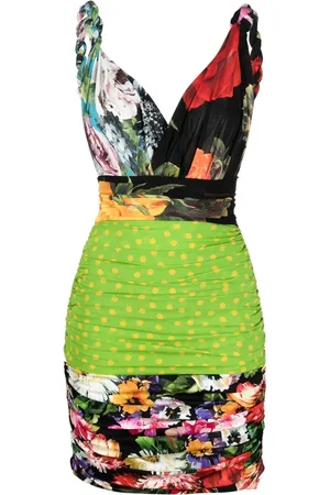 Dolce & Gabbana Robe courte à design patchwork