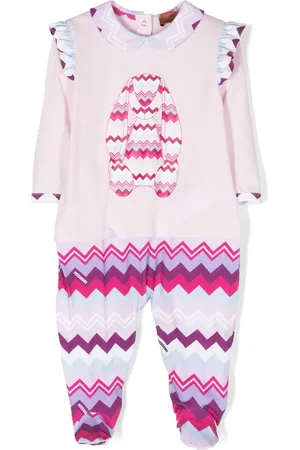 Missoni Pyjama en coton à imprimé zig-zag