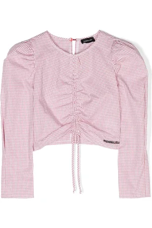 MONNALISA Blouse nouée à carreaux