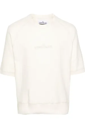 Stone Island Pull à logo brodé