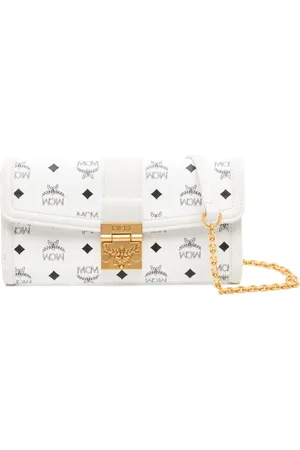 MCM Grand portefeuille Tracy à bride en chaîne