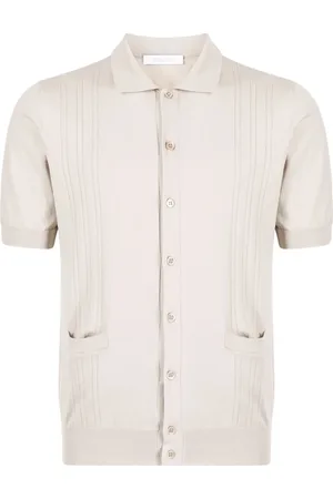 Cruciani Polo en maille pointelle