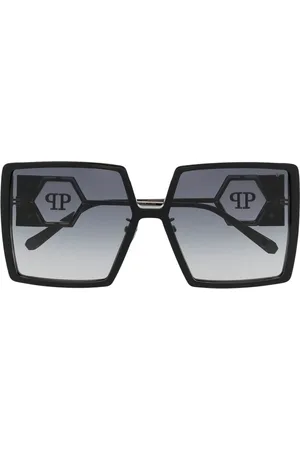 Philipp Plein Lunettes de soleil à monture carrée oversize