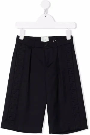 Fendi Short en laine à logo embossé