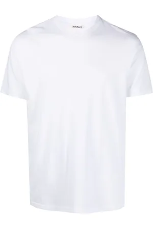 Auralee T-shirt en coton à col rond