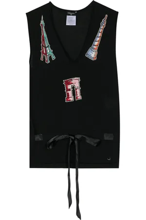 CHANEL Débardeur en maille intarsia (2006)