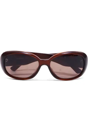 CHANEL Lunettes de soleil ovales Camellia (2000)