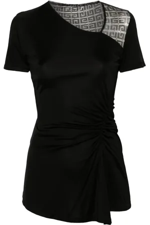 Givenchy Haut drapé en dentelle 4G