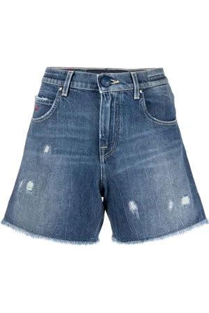 Jacob Cohen Short en jean à effet usé