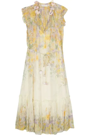 ZIMMERMANN Robe Harmony à fleurs appliquées