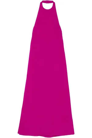 Amsale Robe en crêpe stretch Italian à dos-nu