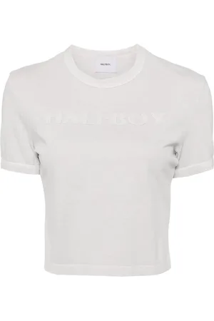 Halfboy T-shirt en coton à patch logo