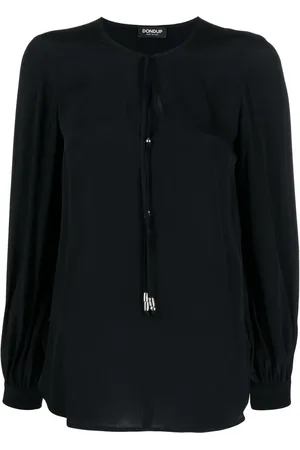 Dondup Blouse en soie à col ouverture goutte d