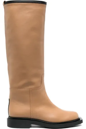 3Juin Bottes en cuir à bout rond