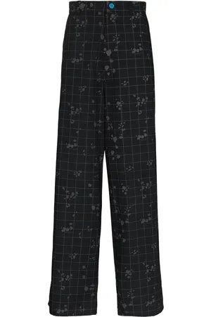 UNDERCOVER Pantalon ample à carreaux