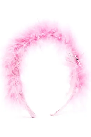MONNALISA Serre-tête bordé de plumes