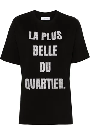 LOULOU T-shirt à imprimé pailleté