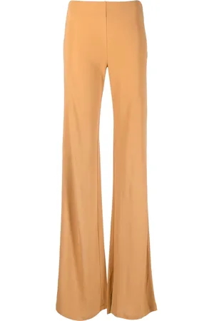Alberta Ferretti Pantalon évasé à taille haute