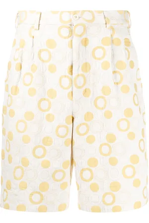 Comme des Garçons Short imprimé à taille haute