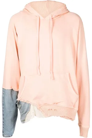 GREG LAUREN Hoodie en coton à empiècements