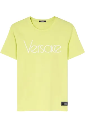 VERSACE T-shirt en coton à logo imprimé