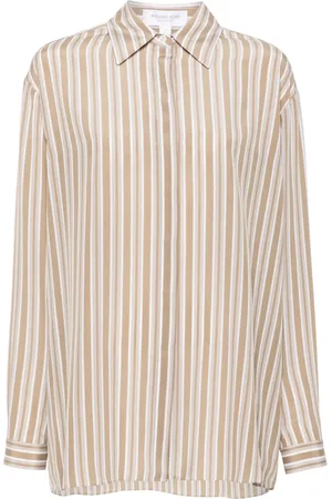 Michael Kors Chemise en soie biologique à rayures