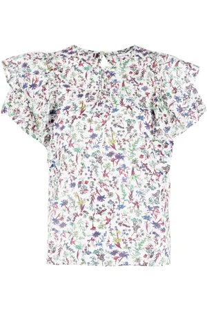 Tommy Hilfiger Blouse en coton mélangé à fleurs