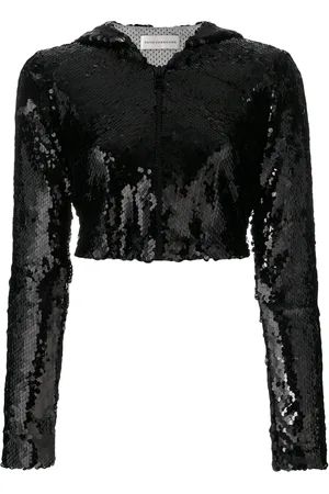 FAITH CONNEXION Veste crop à sequins brodés