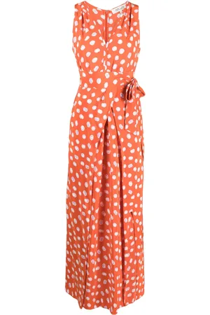 Diane von Furstenberg Robe longue Pooja à imprimé graphique