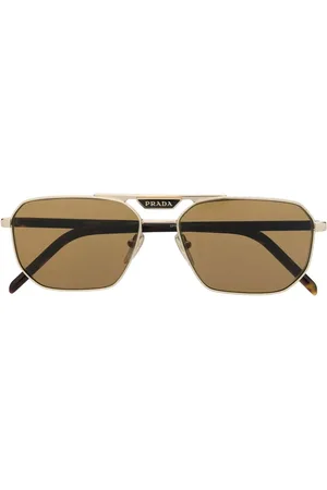 Prada Lunettes de soleil à finitions dorées