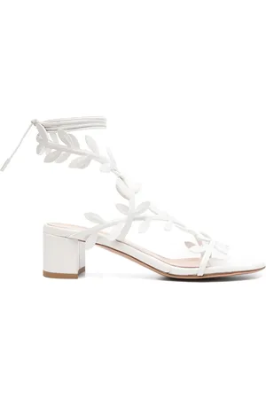 Gianvito Rossi Sandales à détail de feuille 50 mm
