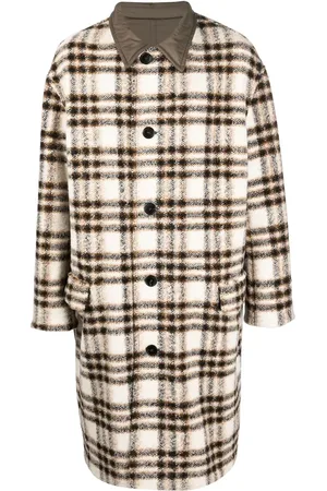 Isabel Marant Manteau boutonné à carreaux