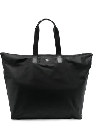 Emporio Armani Sac cabas à plaque logo