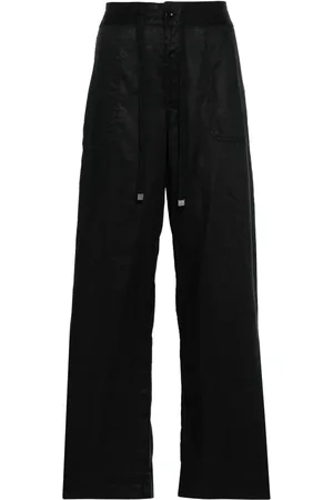Ralph Lauren Pantalon en lin à lien de resserrage