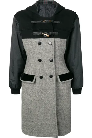 Jean Paul Gaultier Manteau à capuche et boutonnière croisée