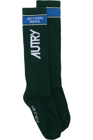 Autry Chaussettes à logo en intarsia