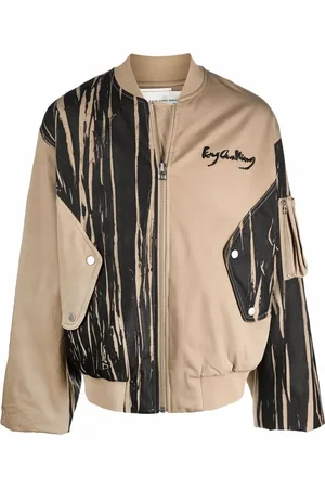 Feng Chen Wang Veste bomber à rayures