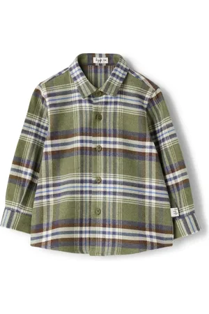 Il gufo Chemise en coton à carreaux