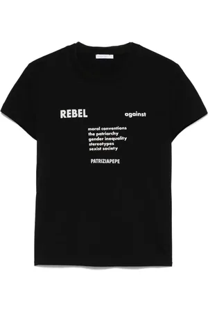 Patrizia Pepe T-shirt à texte en relief