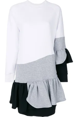 Ioana Ciolacu Robe volantée colour block