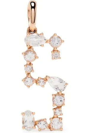 Brumani Pendentif S en rose 18ct serti de topaze