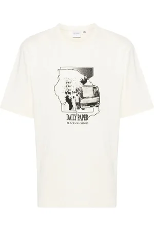Daily paper T-shirt Place of Origine en coton