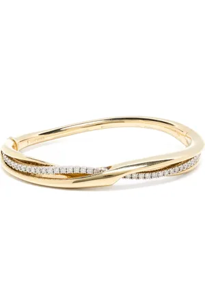 NIKOS KOULIS Bracelet jonc en 18ct pavé de diamants
