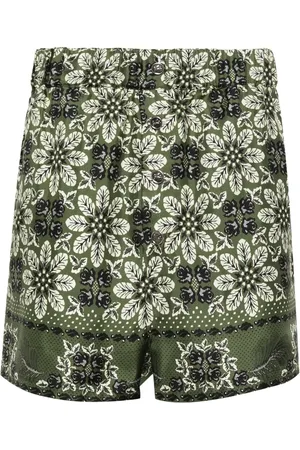 Etro Short en soie à fleurs