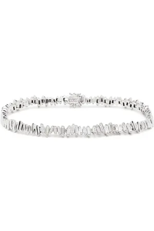 Suzanne Kalan Bracelet en or blanc 18ct pavé de diamants