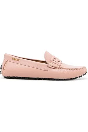 Bally Mocassins en cuir à plaque logo
