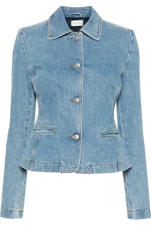 MAGDA BUTRYM Blazer en jean à taille péplum